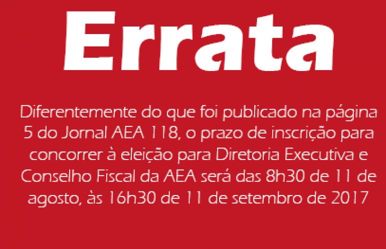 AEA deu início ao processo eleitoral para escolha da Diretoria