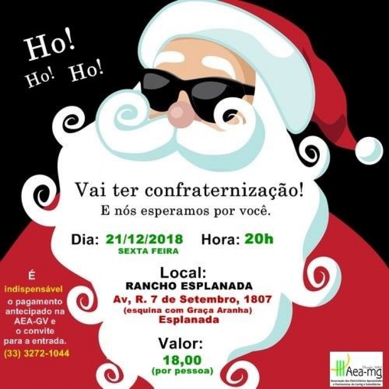 Escritório de Governador Valadares promove festa de Natal nesta sexta (21)